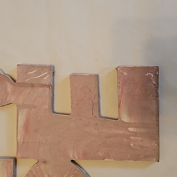 Hand Crafted HOPE Fluid Art on plywood 9" x 11" Upcycled wooden pink purple sign - Picture 13 of 17